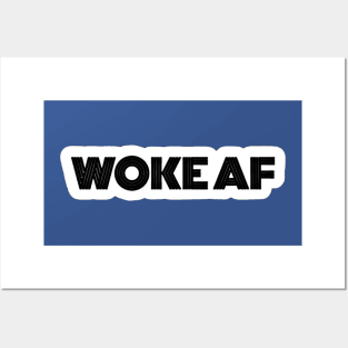 WOKE AF - Sticker - Back Posters and Art